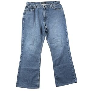 American Eagle Jeans Mens 32x29.5 Blue Bootcut Relaxed Faded Denim Cotton READ